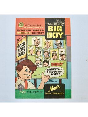 Adventures of Big Boy # 268 Vintage Marc's Family Restaurants Comic